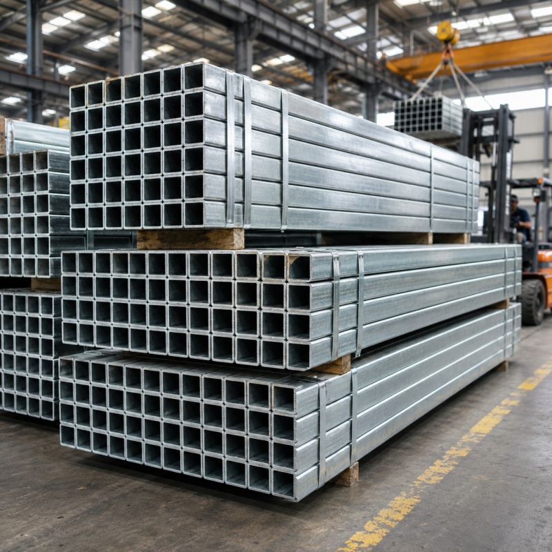 Galvanized Square Steel Tube for Construction, Fence, Greenhouse and Steel Structure