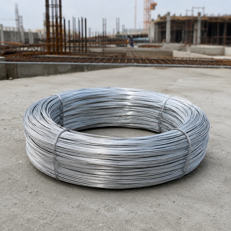 Galvanized iron wire coil with bright zinc coating for construction and binding use