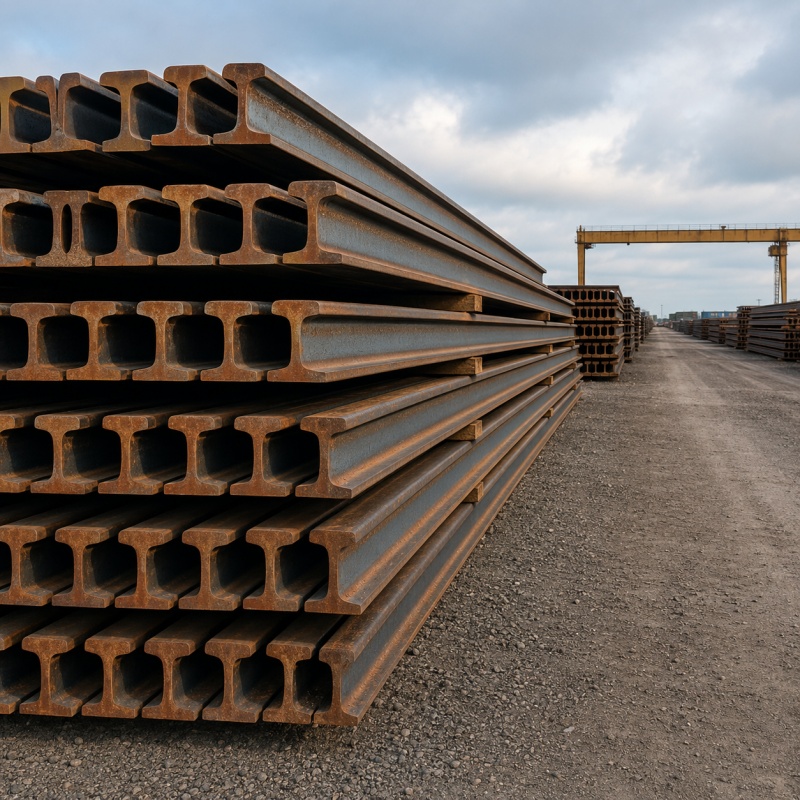 Steel Rail for Railway Track, Crane Rail, Mining Rail and Industrial Rail Projects