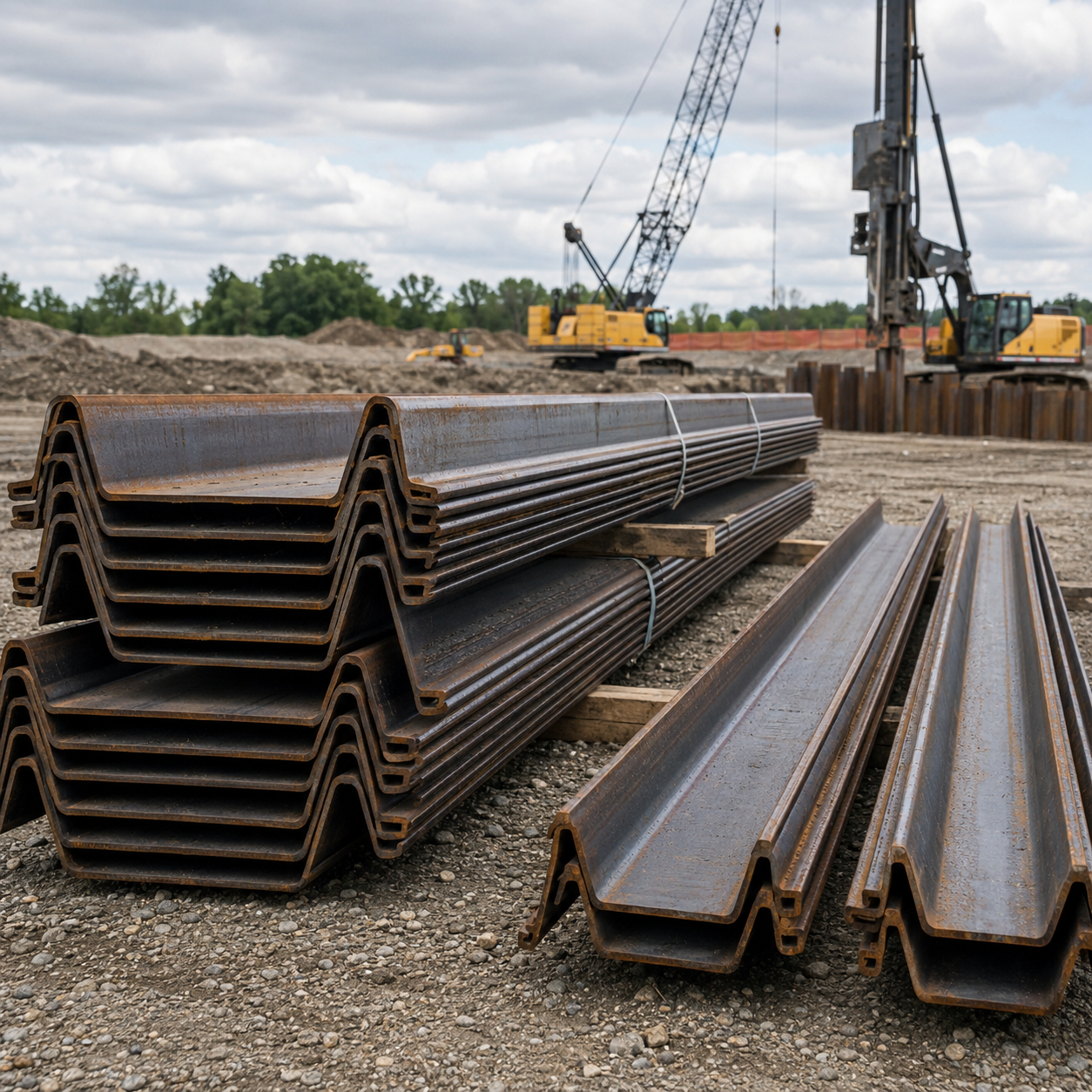 Hot Rolled Steel Sheet Pile for Retaining Wall, Foundation and Port Construction