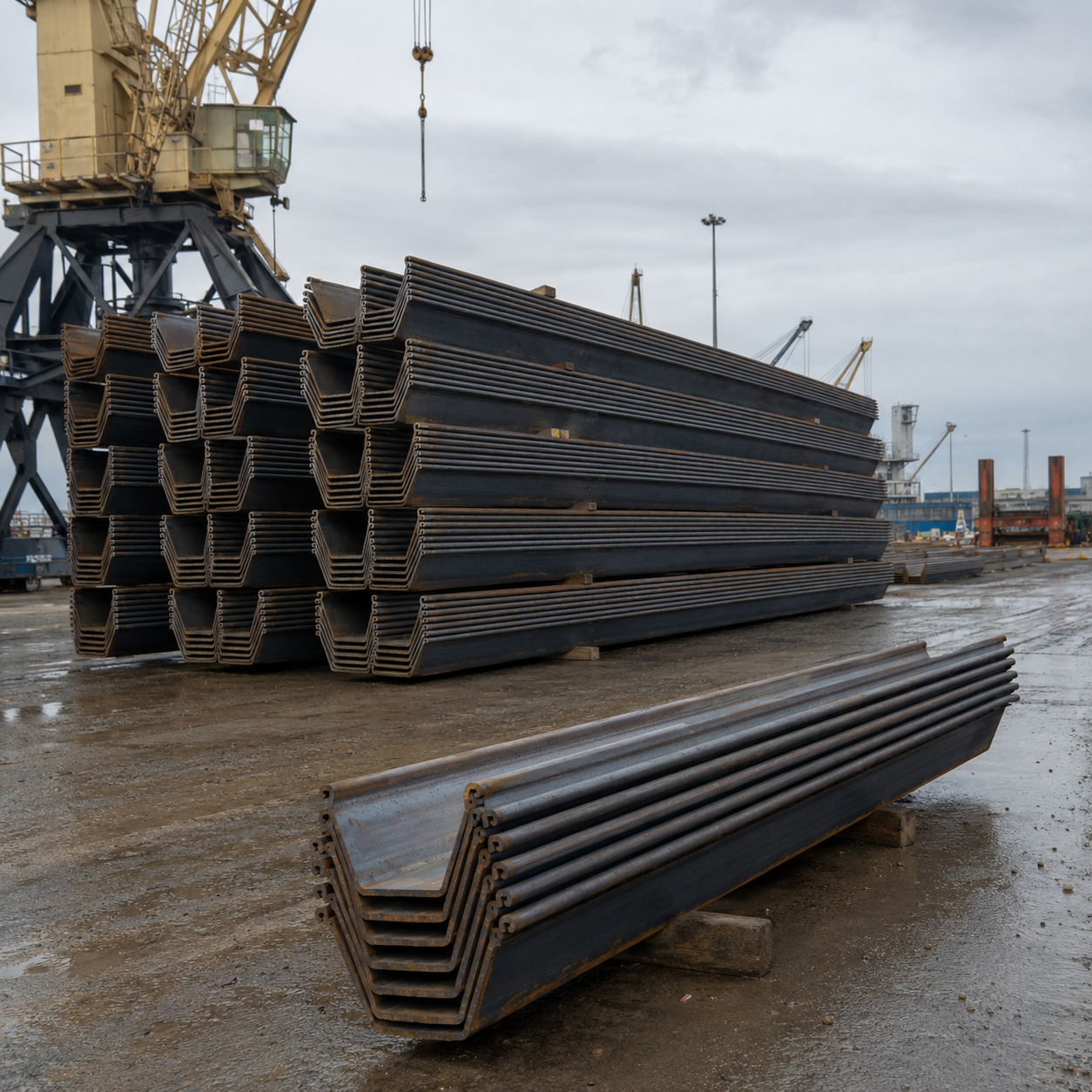Hot Rolled Steel Sheet Pile for Retaining Wall, Foundation and Port Construction