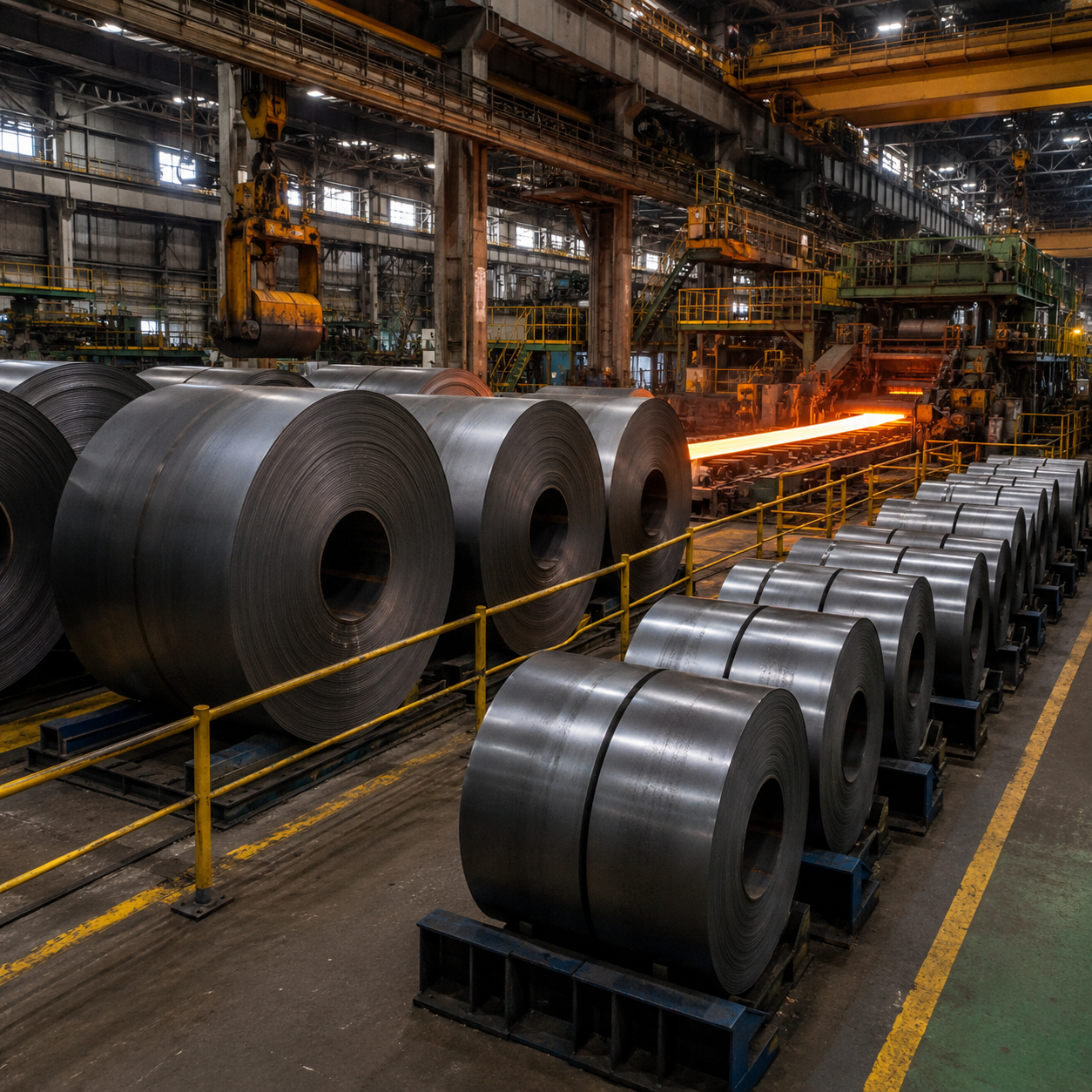 Carbon steel strip coils for stamping, pipe making and industrial manufacturing