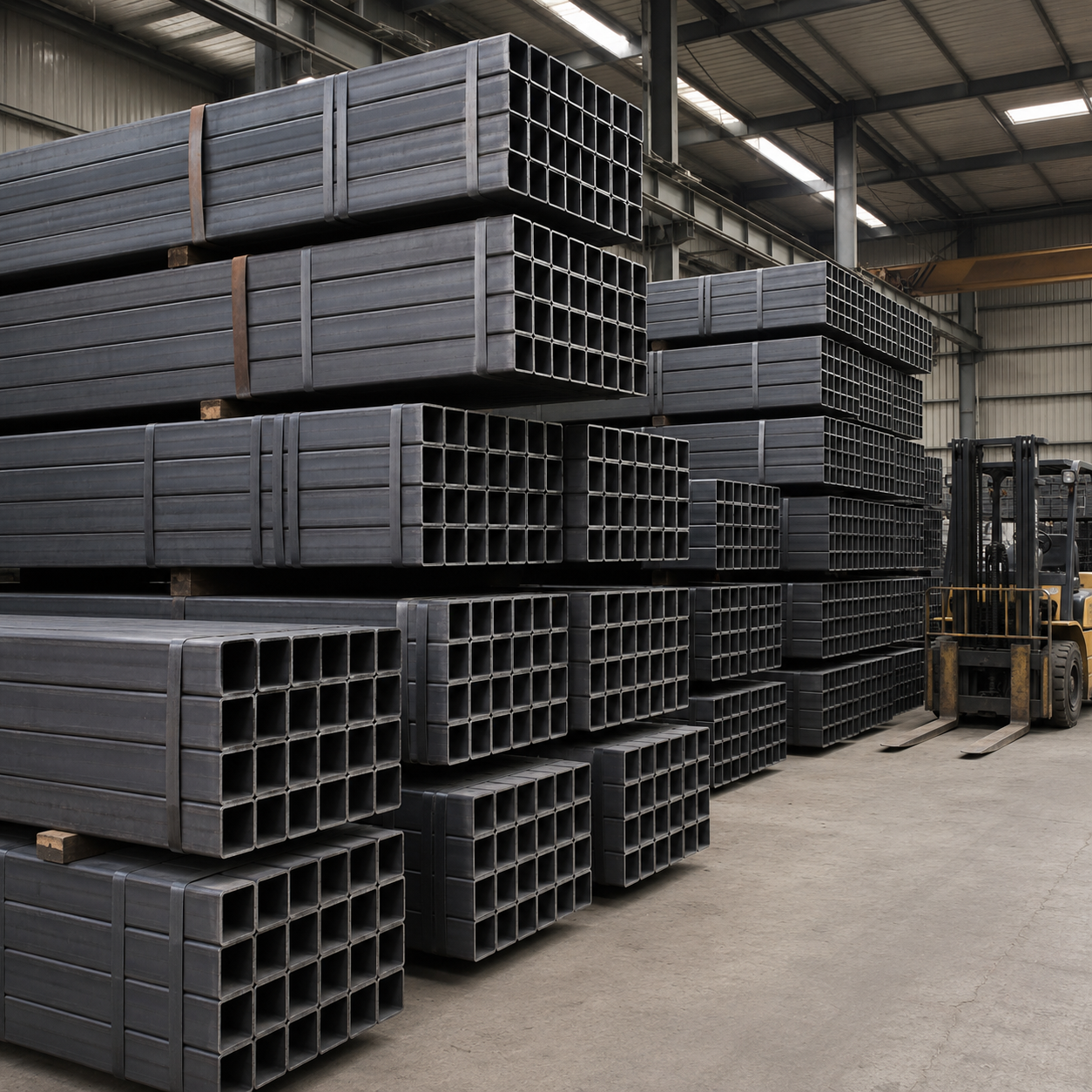 Carbon Steel Square Tube for Construction, Steel Structure, Furniture and Industrial Fabrication