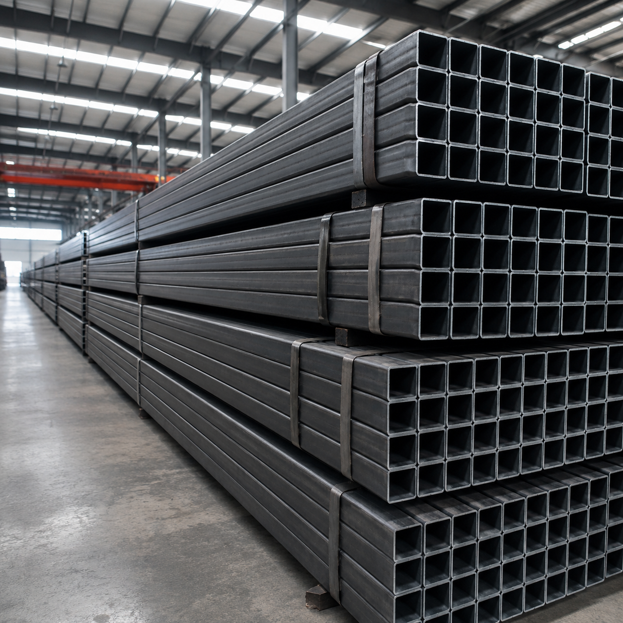 Carbon Steel Square Tube for Construction, Steel Structure, Furniture and Industrial Fabrication