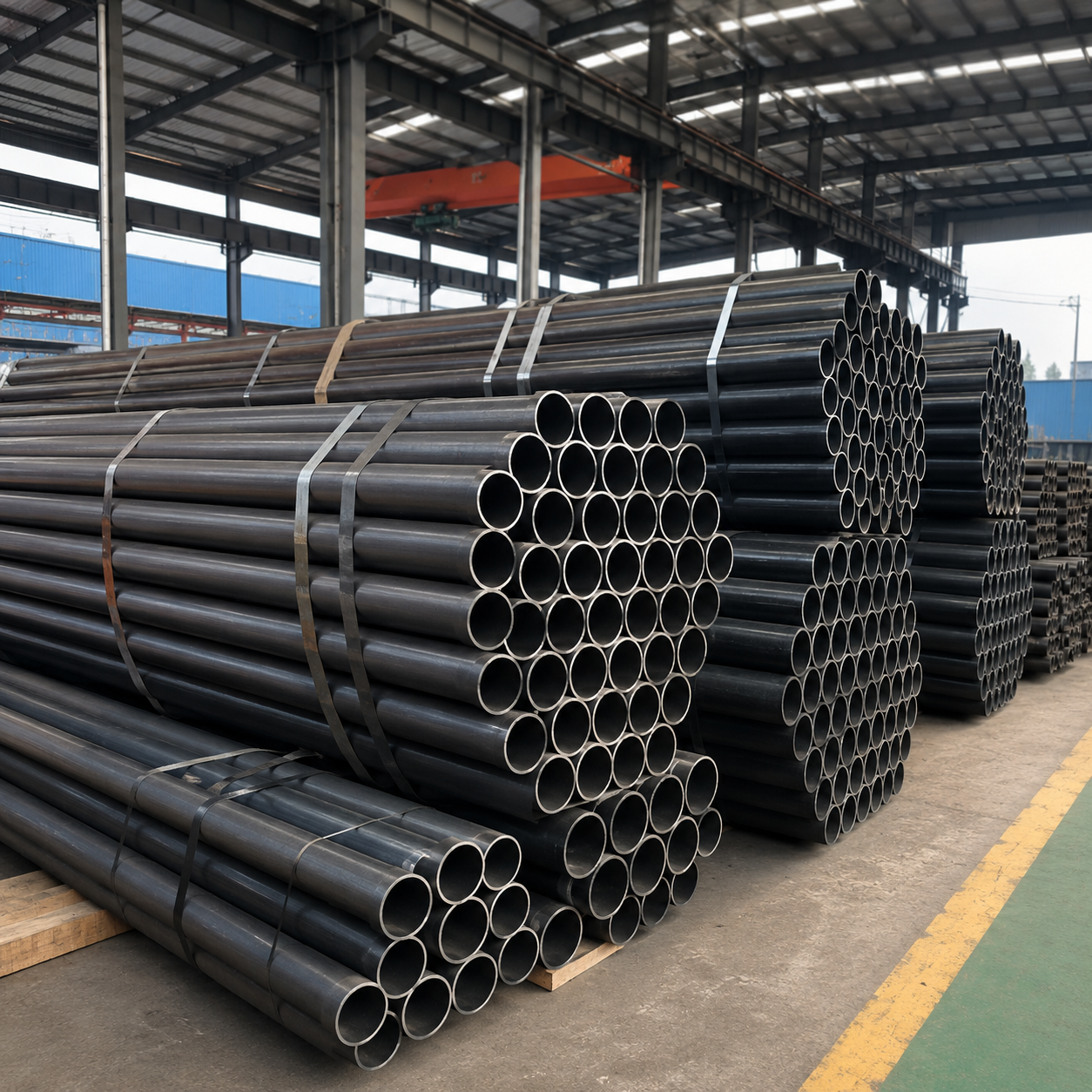 Carbon Steel Welded Pipe for Construction, Structure, Water Transmission and Industrial Use