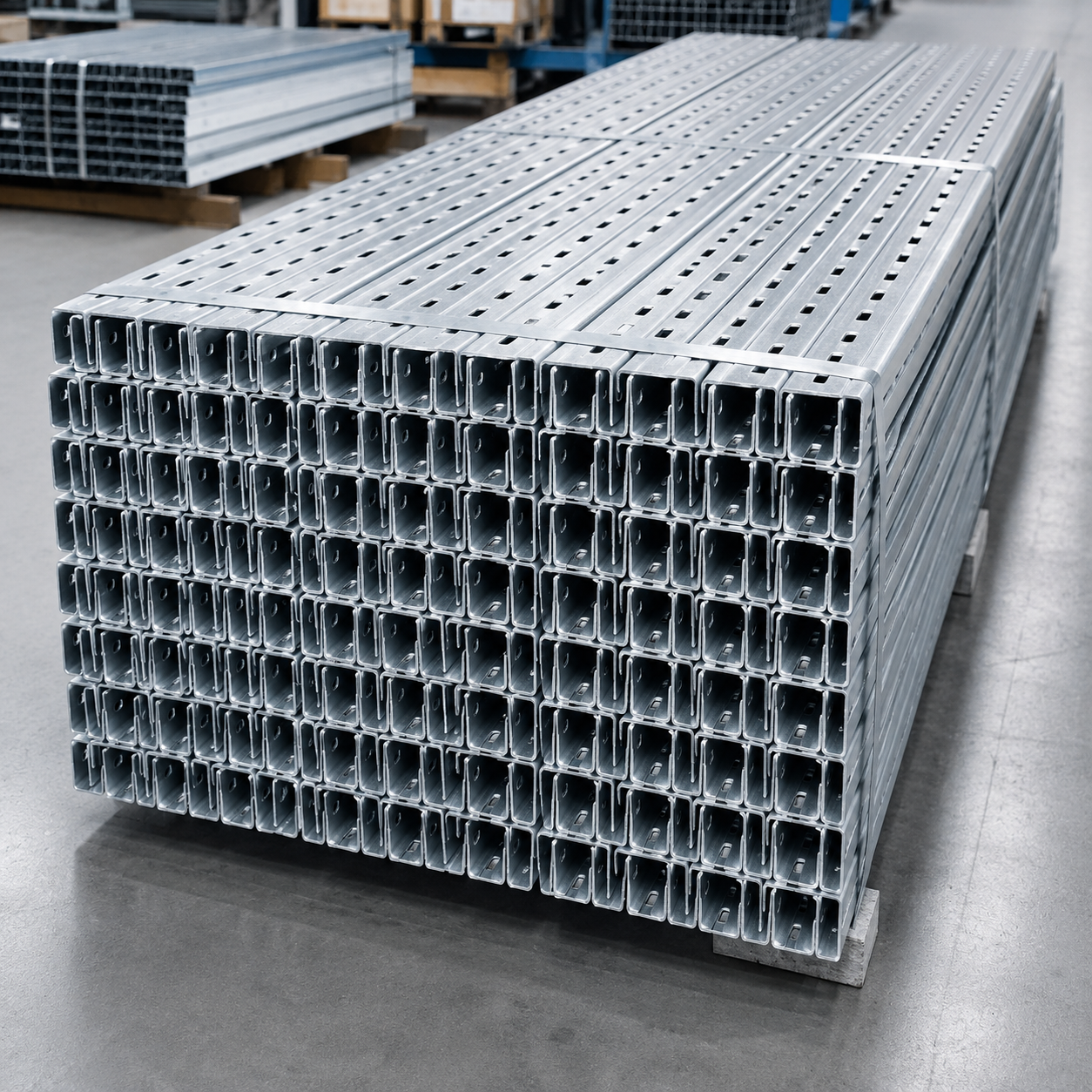 Perforated U Channel Steel for Solar Mounting, Support Frames and Construction Installation