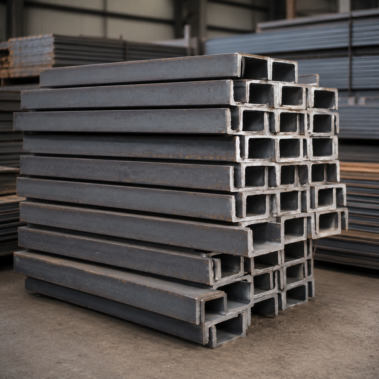 U Channel Steel for Construction, Steel Structure, Support Frames and Industrial Fabrication