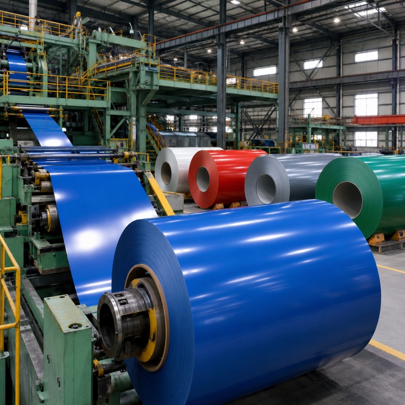High Durability PPGL Coil Prepainted Galvalume Steel Coil for Roofing and Wall Cladding