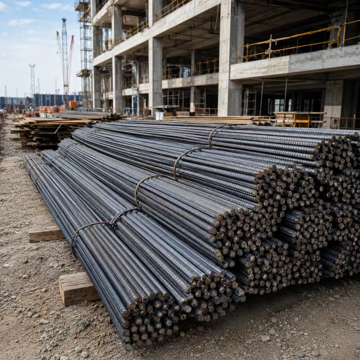 Deformed Steel Rebar for Concrete Reinforcement, Building Construction and Infrastructure Projects
