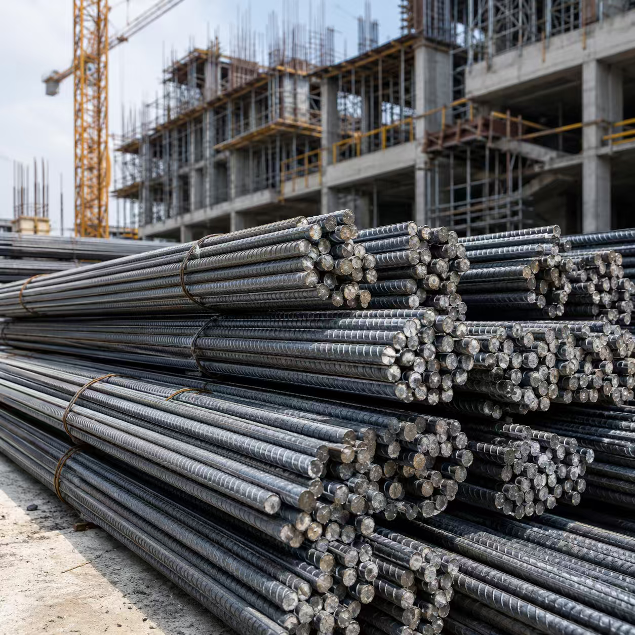 Deformed Steel Rebar for Concrete Reinforcement, Building Construction and Infrastructure Projects
