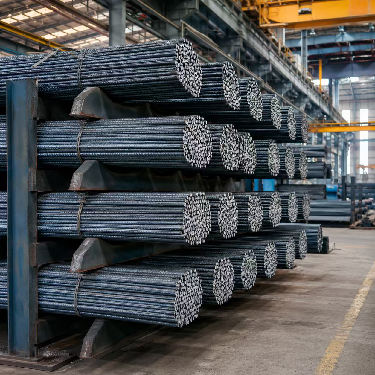 Ribbed Steel Rebar for Concrete Reinforcement, Building Foundations and Infrastructure Construction
