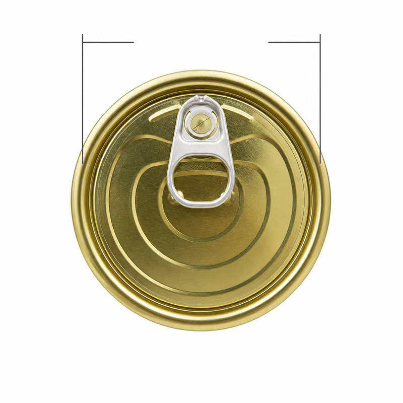 EOE Tinplate Easy Open End Lid for Food Cans, Pet Food and Metal Packaging