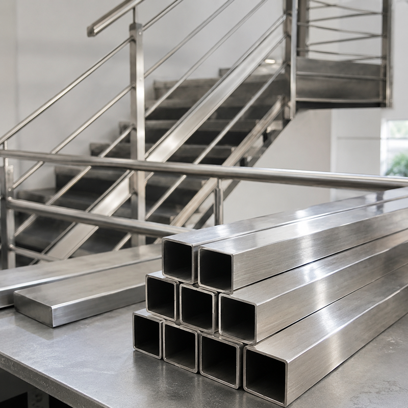 Stainless Steel Square Tube for Construction, Decoration, Handrails and Industrial Fabrication