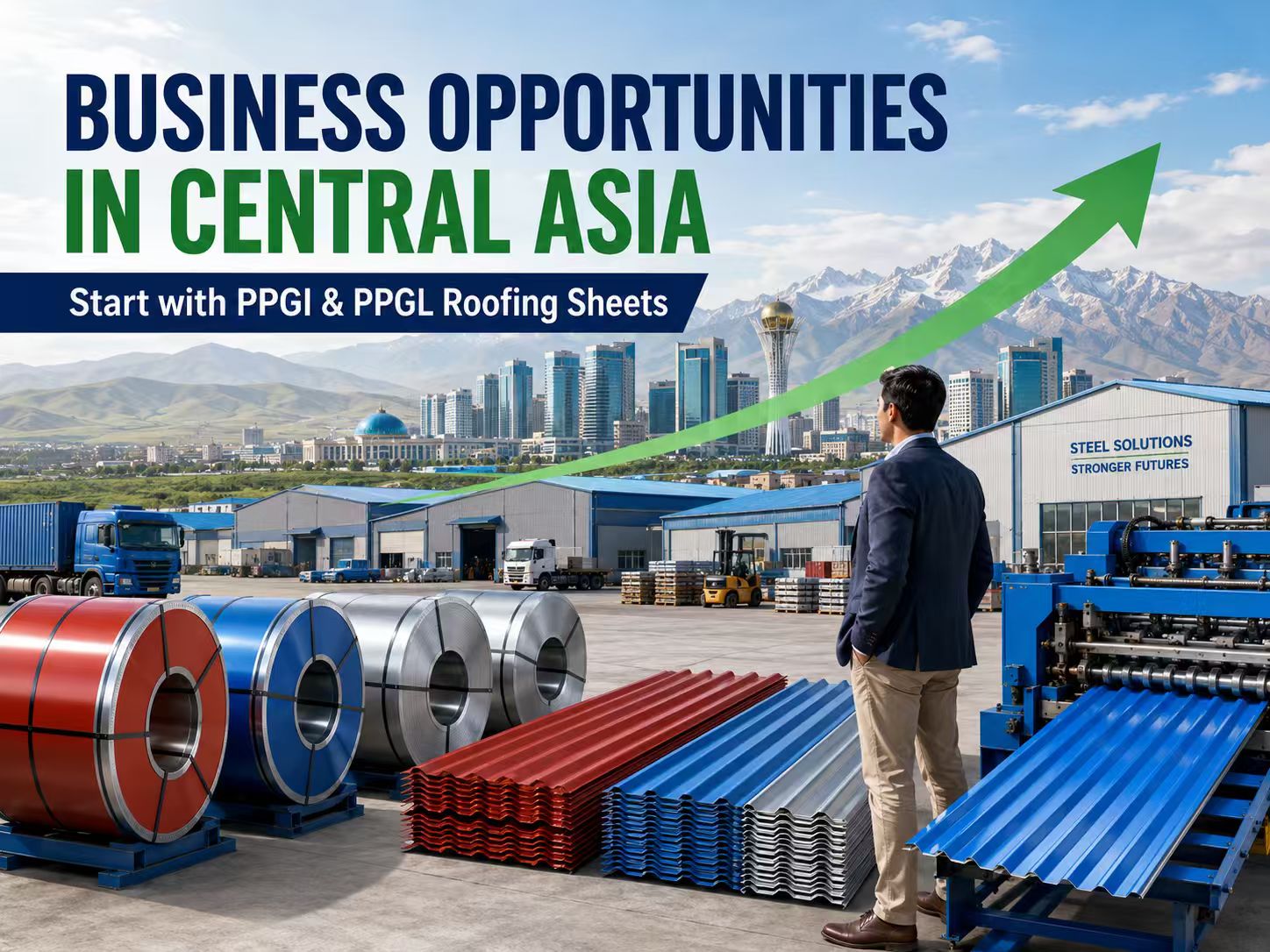 PPGI and PPGL roofing sheet business opportunity in Central Asia