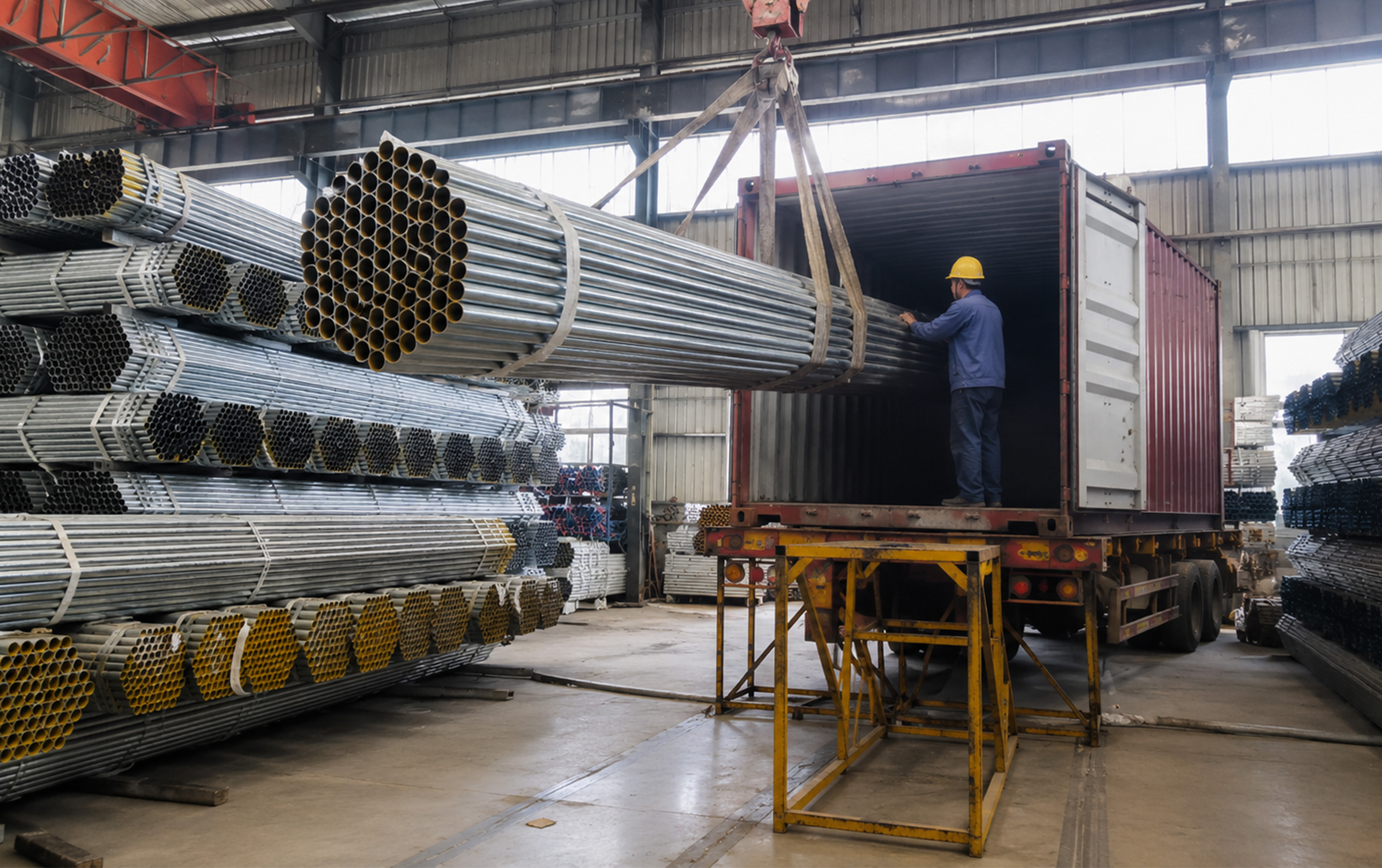 180 Tons of Galvanized Steel Pipes Successfully Shipped to Saudi Arabia, Boosting Local Infrastructure Projects