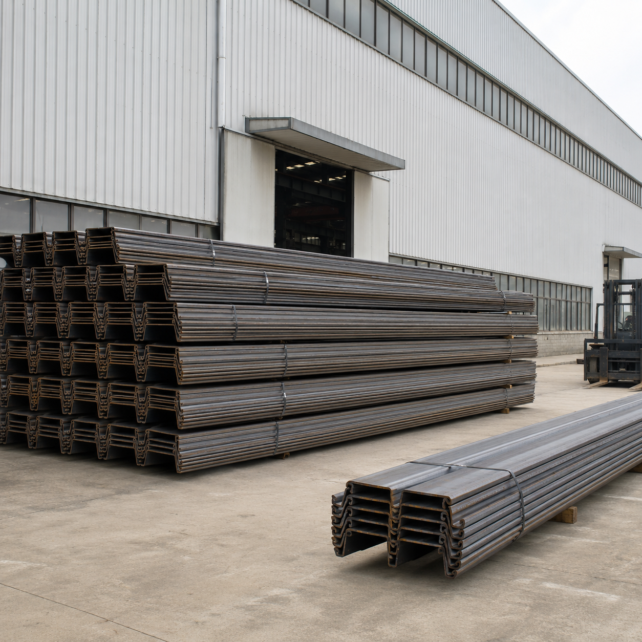 Steel Sheet Pile for Retaining Walls, Cofferdams, Ports, Bridges and Foundation Construction