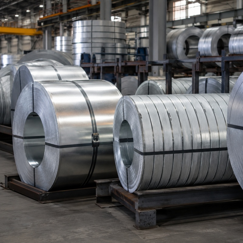 Galvalume Steel Strip Coil Aluzinc Coated Steel Strip for Roll Forming, Cable Armoring and Construction Profiles