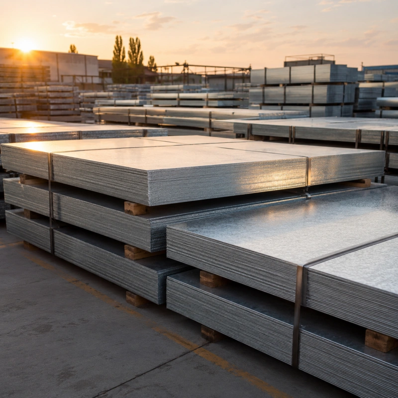 Hot Dip Galvanized Steel Sheet for HVAC Ducts, Construction Panels, Roofing and Metal Fabrication