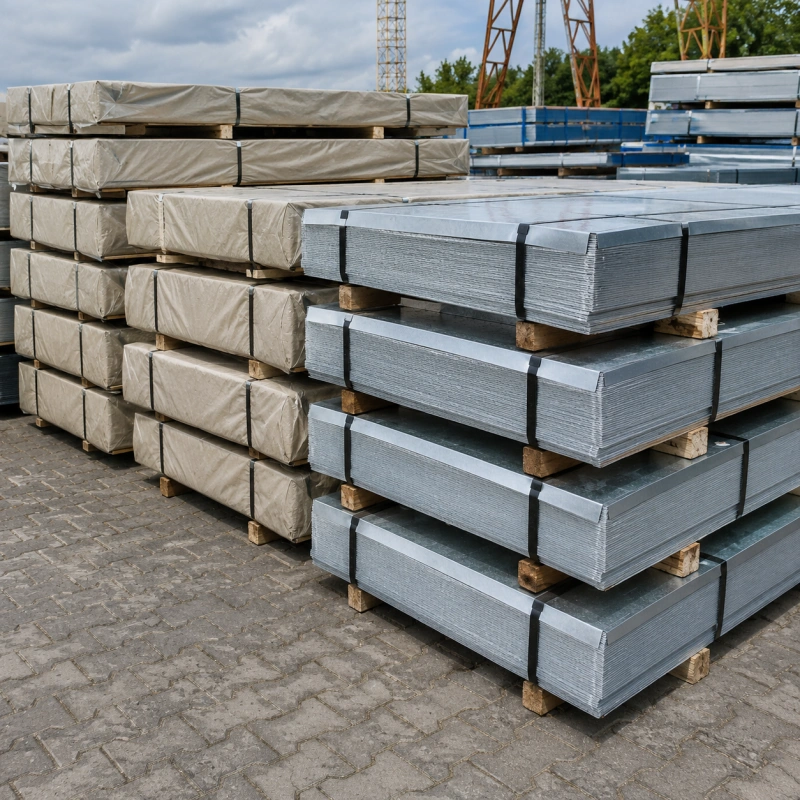 Hot Dip Galvanized Steel Sheet for HVAC Ducts, Construction Panels, Roofing and Metal Fabrication