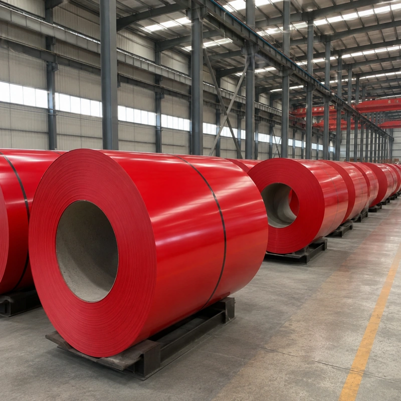 RAL 3020 Traffic Red PPGI Prepainted Galvanized Steel Coil for Roofing and Wall Panels
