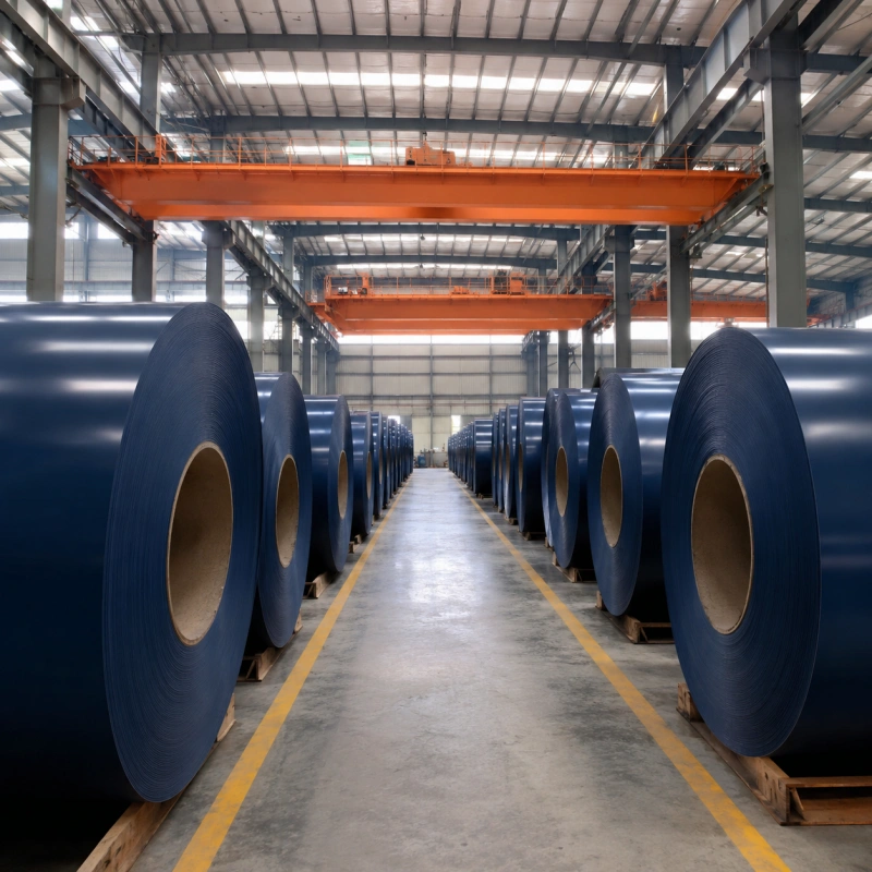 RAL 5008 Grey Blue PPGI Prepainted Galvanized Steel Coil for Roofing, Cladding and Sandwich Panels