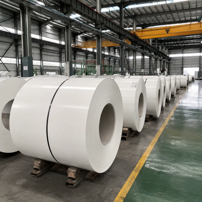 RAL 9003 Signal White PPGI Prepainted Galvanized Steel Coil for Roofing, Sandwich Panels and Ceilings