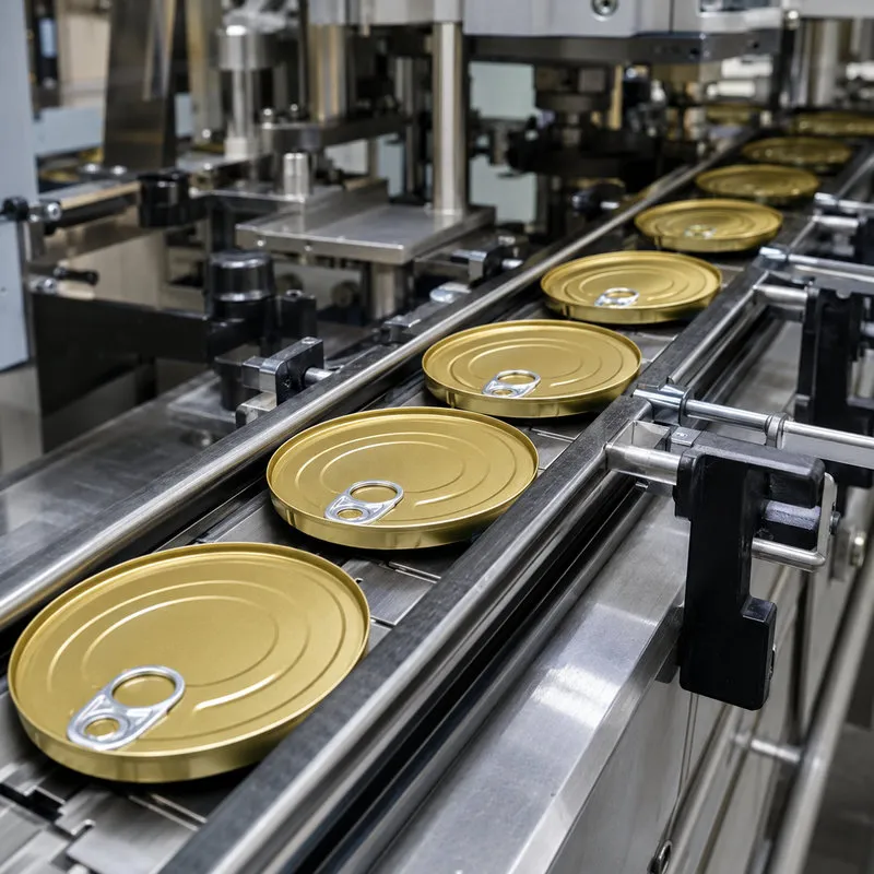 Food Grade Tinplate Easy Open Ends EOE Tin Covers for Metal Cans and Food Packaging