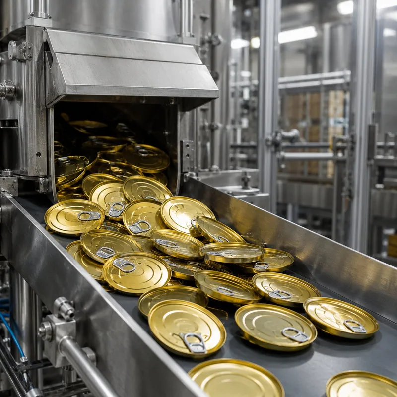 Food Grade Tinplate Easy Open Ends EOE Tin Covers for Metal Cans and Food Packaging