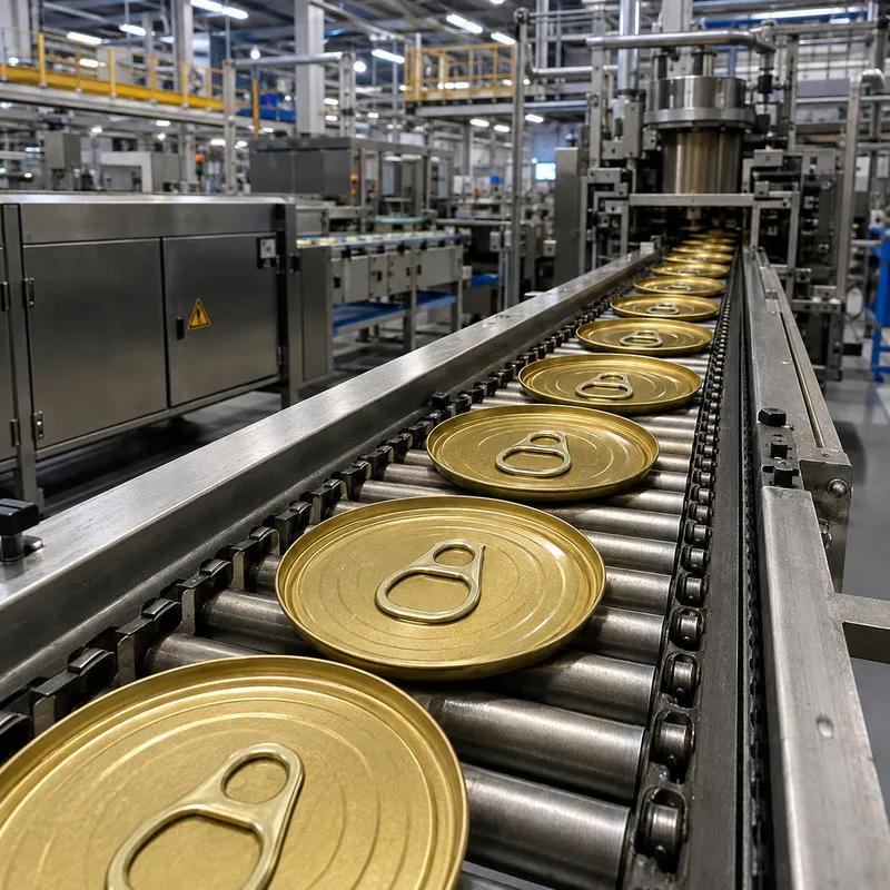Food Grade Tinplate Easy Open Ends EOE Tin Covers for Metal Cans and Food Packaging