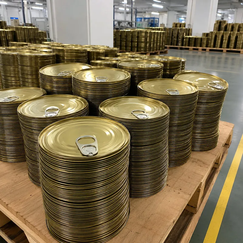 Food Grade Tinplate Easy Open Ends EOE Tin Covers for Metal Cans and Food Packaging