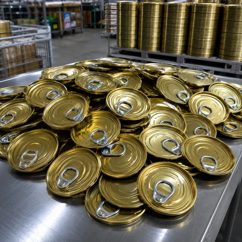 Food Grade Tinplate Easy Open Ends EOE Tin Covers for Metal Cans and Food Packaging