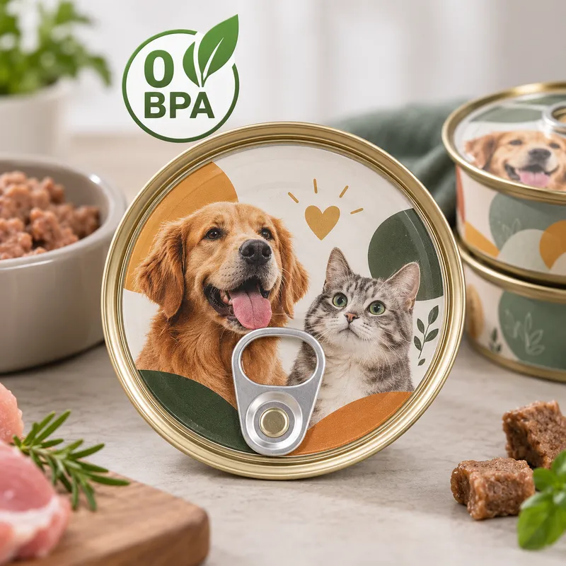 BPA Free Printed Pet Food Tinplate Lid